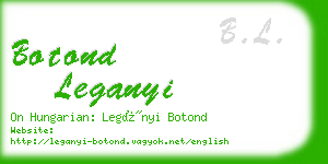 botond leganyi business card